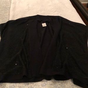 Loft black cardigan with sparkles